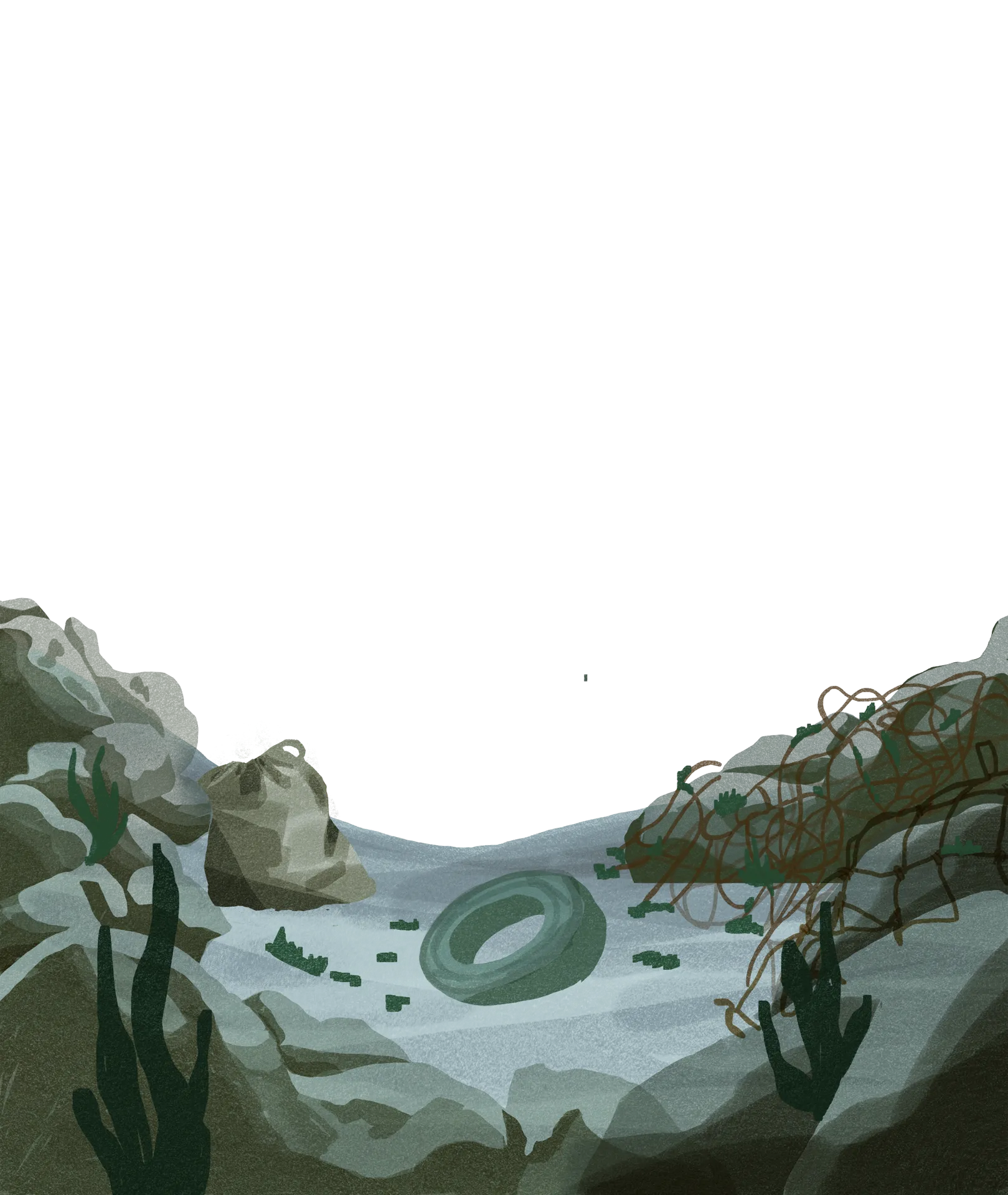 Fondo marino contaminado