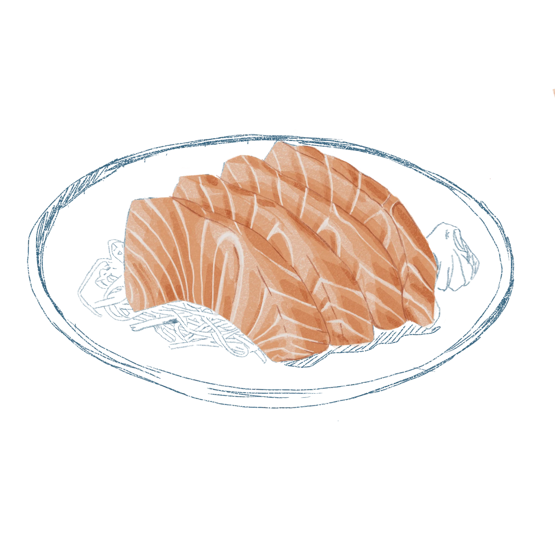 Sashimi de salmon